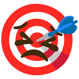 persevering face and bullseye