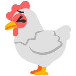 persevering face and chicken