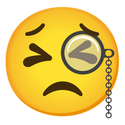 Persevering face and Face with monocle