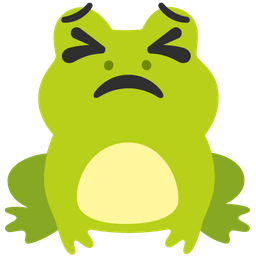 persevering face and frog