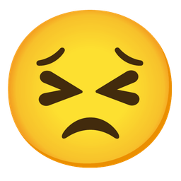 Persevering face and Grinning squinting face