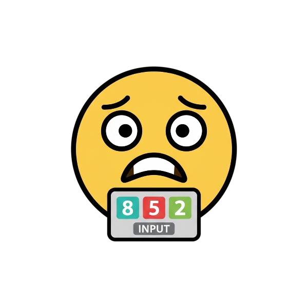 Persevering face and Input numbers