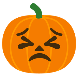 persevering face and jack-o-lantern