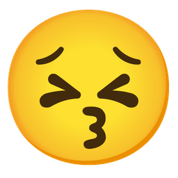 Persevering face and Kissing face