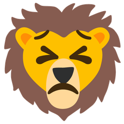 persevering face and lion