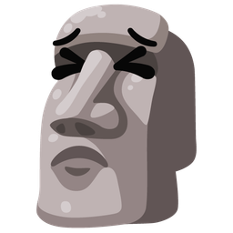 persevering face and moai