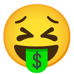 Persevering face and Money-mouth face