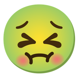 Persevering face and Nauseated face