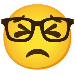 Persevering face and Nerd face