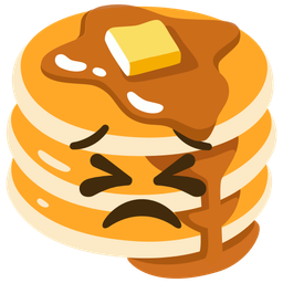 persevering face and pancakes