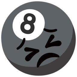 persevering face and pool 8 ball