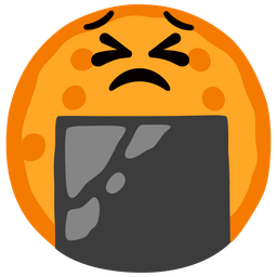 persevering face and rice cracker