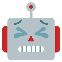 persevering face and robot