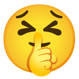 persevering face and shushing face