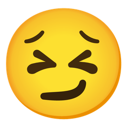 persevering face and smirking face