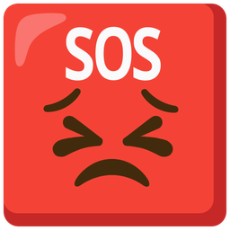 persevering face and SOS button