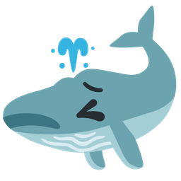 persevering face and spouting whale