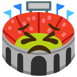 persevering face and stadium