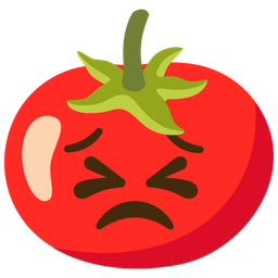 persevering face and tomato