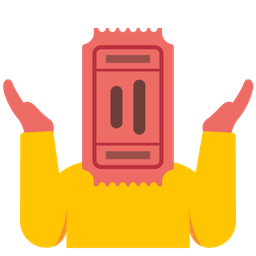 person shrugging and admission tickets