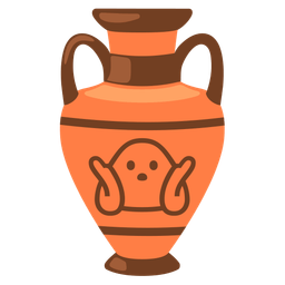 person shrugging and amphora