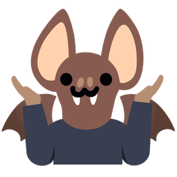 person shrugging and bat