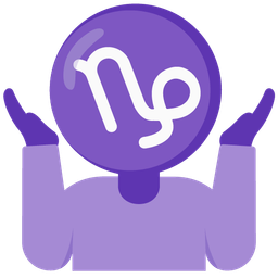 person shrugging and Capricorn