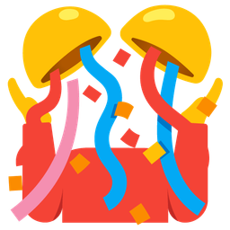 person shrugging and confetti ball