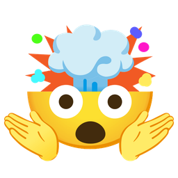 person shrugging and exploding head