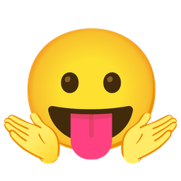 Person shrugging and Face with tongue