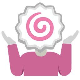 person shrugging and fish cake with swirl