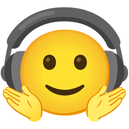 person shrugging and headphone