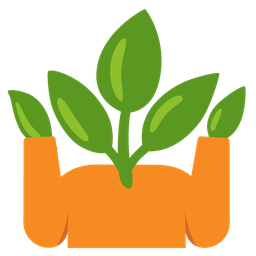 person shrugging and herb