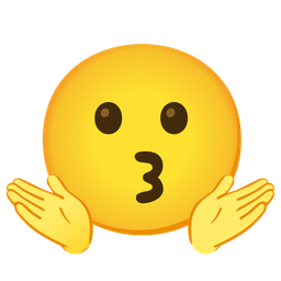 Person shrugging and Kissing face