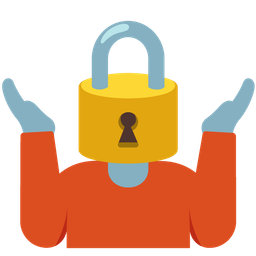 person shrugging and locked