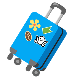 person shrugging and luggage