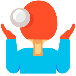 person shrugging and ping pong