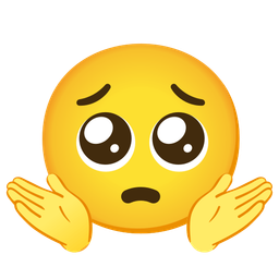 person shrugging and pleading face