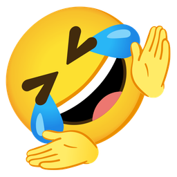 Person shrugging and Rolling on the floor laughing