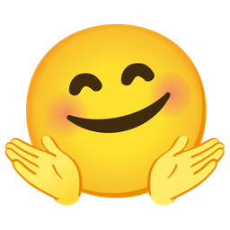 Person shrugging and Smiling face with open hands