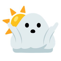 person shrugging and sun behind cloud