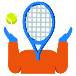 person shrugging and tennis