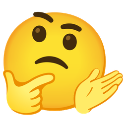 person shrugging and thinking face