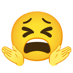 person shrugging and tired face