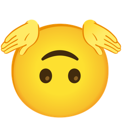 Person shrugging and Upside-down face