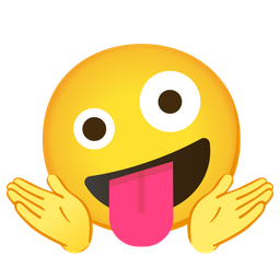 Person shrugging and Zany face