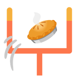 Pie and American football