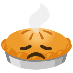 Pie and Disappointed face
