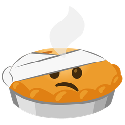 Pie and Face with head-bandage