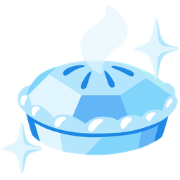 Pie and Gem stone